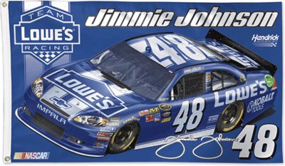 Jimmie Johnson 48 Two sided Flag