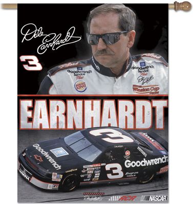Dale Earnhardt 3 Vertical Banner