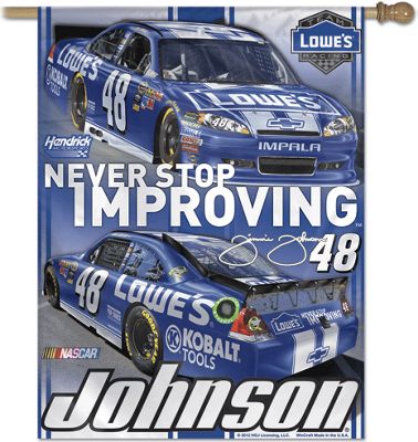 Jimmie Johnson 48 Vertical Banner