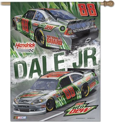 Dale Earnhardt Jr 88 Diet Mountain Dew Vertical Banner