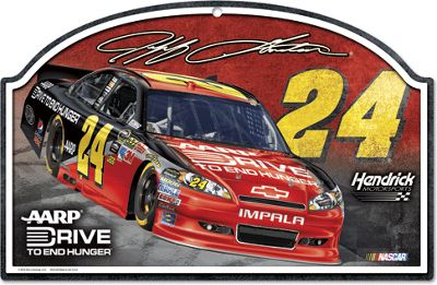 Jeff Gordon 24 Wood Sign