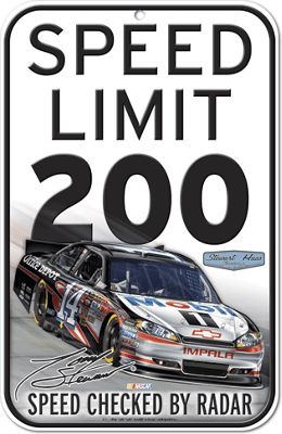 Tony Stewart 14 Traffic Sign