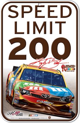 Kyle Busch 18 Traffic Sign
