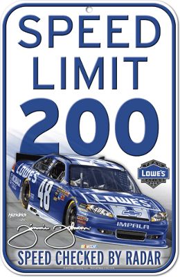 Jimmie Johnson 48 Traffic Sign