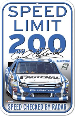 Carl Edwards 99 Traffic Sign