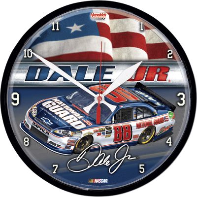 Dale Earnhardt Jr 88 National Guard Round Clock