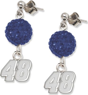 Jimmie Johnson 48 Crystal Ovation Earrings