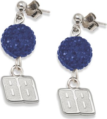 Dale Earnhardt Jr 88 Crystal Ovation Earrings