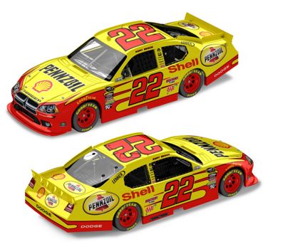 Kurt Busch 22 Shell Pennzoil 1 24 Scale Die cast