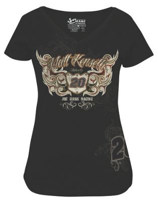 Matt Kenseth 20 Ladies Speed Diva V neck Tee