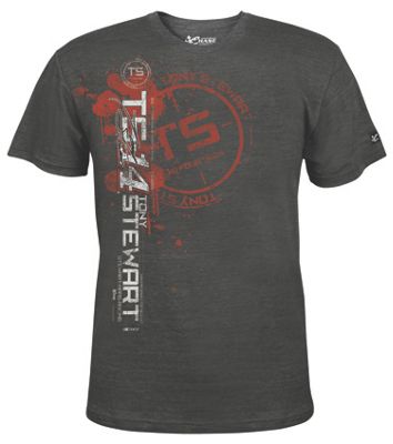Tony Stewart 14 Vertical Grunge Tee