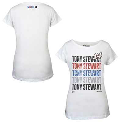 tony stewart 14 ladies repetitive tee