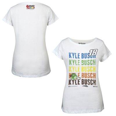 kyle busch 18 ladies repetitive tee