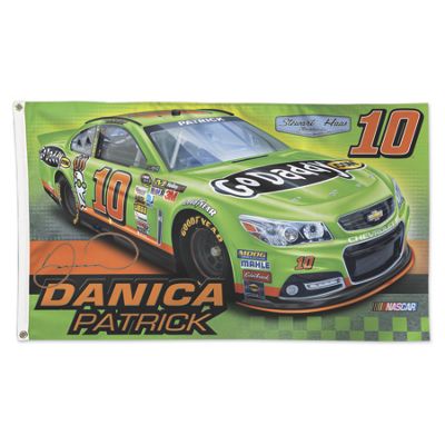Danica Patrick 10 2 Sided Flag 2013