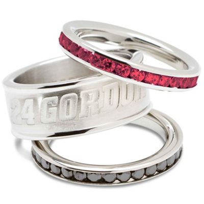 Jeff Gordon 24 Stacked Ring Set