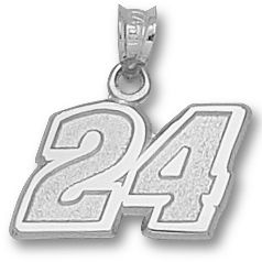 Jeff Gordon 24 Sterling Silver Pendant