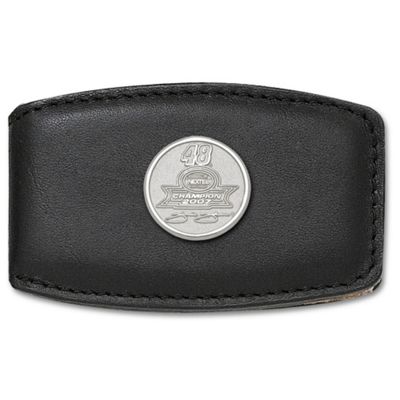 Jimmie Johnson 48 Leather Money Clip