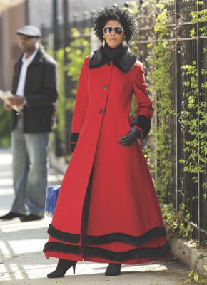 Coat, Fabrizia - 12 Red-Black