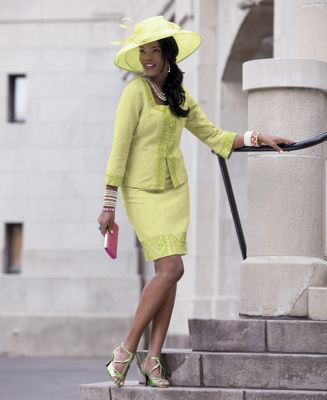 Blanchette Hat And Charity Skirt Suit