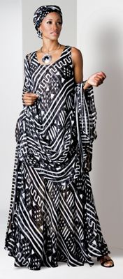Mudcloth Print Dress