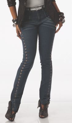 Embellished Plus-Size Jeans