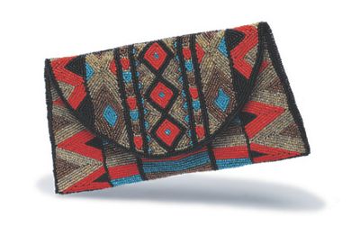 Tribal Beaded Bag