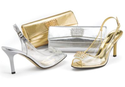 Lucite Rhinestone Slingback