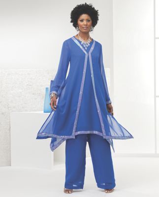 3-Piece Duster Set - L Red