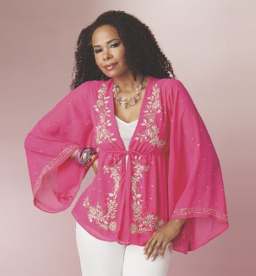 Plus-Size Beaded Top | ElegantPlus.com Editor's Pick