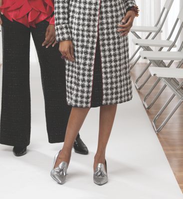 Myra Slit Pencil Skirt