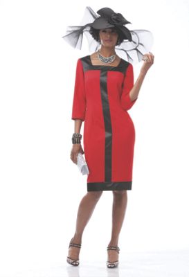 Plus-Size Dress: Color Red