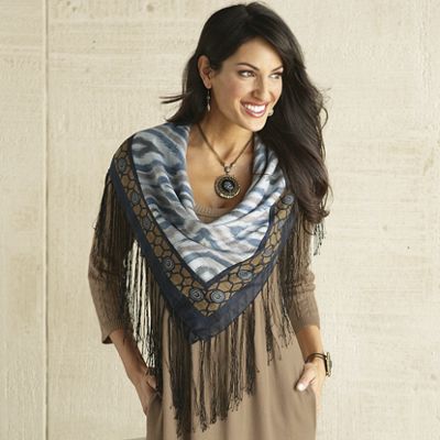 Fringe Border Scarf