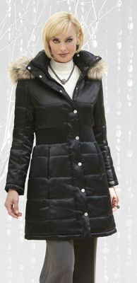 Coat Quilted Cinch Waist