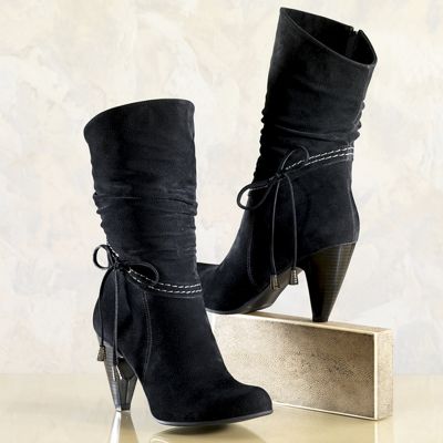 Boot Top Stitch Slouch By Midnight Velvet