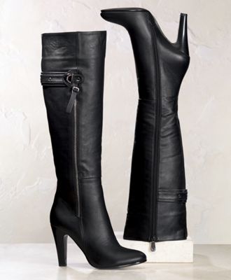 Boot Knee High Outside Zip By Midnight Velvet