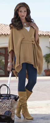 Sweater Cape Legging Knit Denim Bag Roller Leopard Saucey Boot