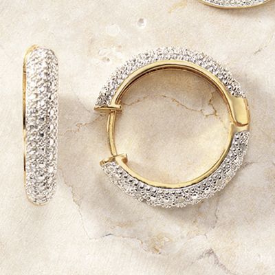 Hoops Diamond Two Tone Hinged