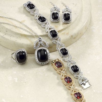 Cabochon Crystal Jewelry