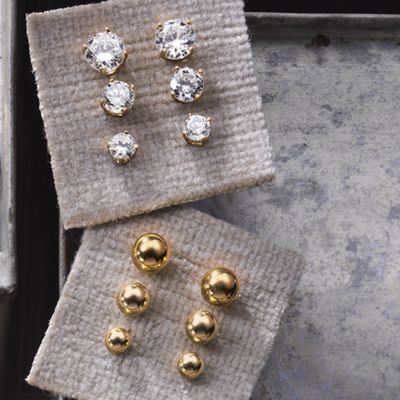 Post Earrings 6 Pair Set