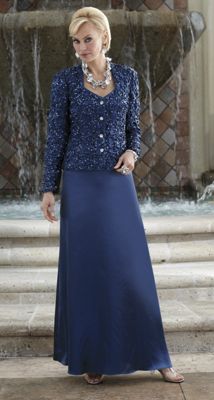 Plus-Size Jacket Gown