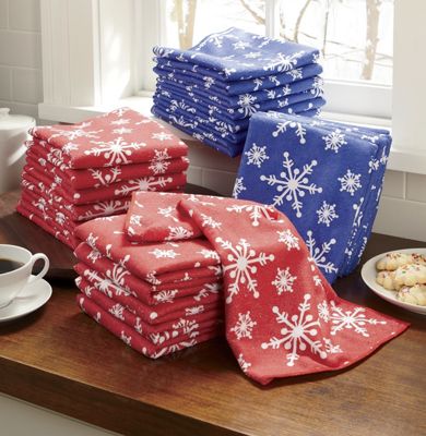 Towel Set, 12-Piece Snowflake