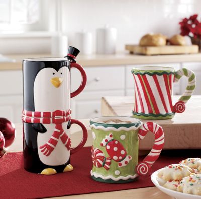 Holiday Mugs Set of 2