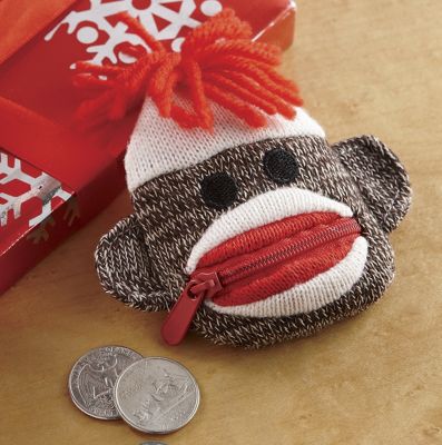 Coin Purse Sock Monkey
