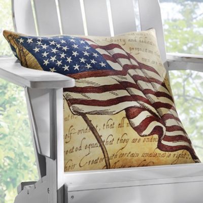 stars and stripes accent pillow
