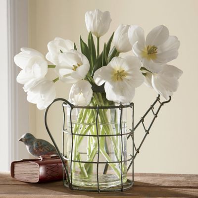 Watering Can Vase With Frog
