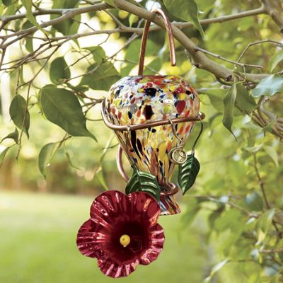 Ruby Swirl Hummingbird Feeder