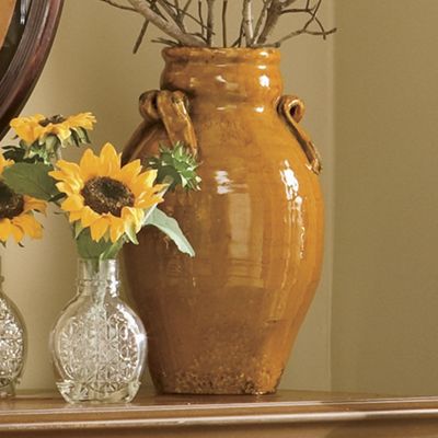 Vase Ceramic Yellow