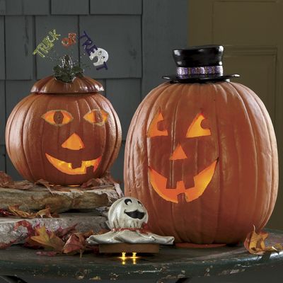 Pumpkin Topper Lighted