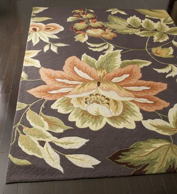 Rug Hand Hooked Floral