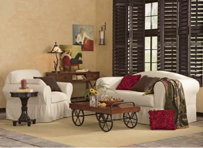 Slipcover 2 Piece Ruffled